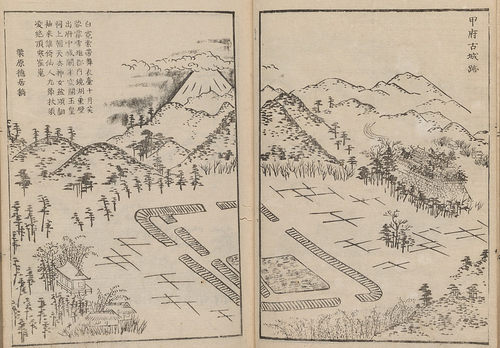 C857【日本】河邨珉雪百富士江户明治电子图库版画插图图片素材