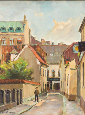 M623【瑞典】奥思卡·拉尔森（Carl Oscar Larsson）油画网传图库