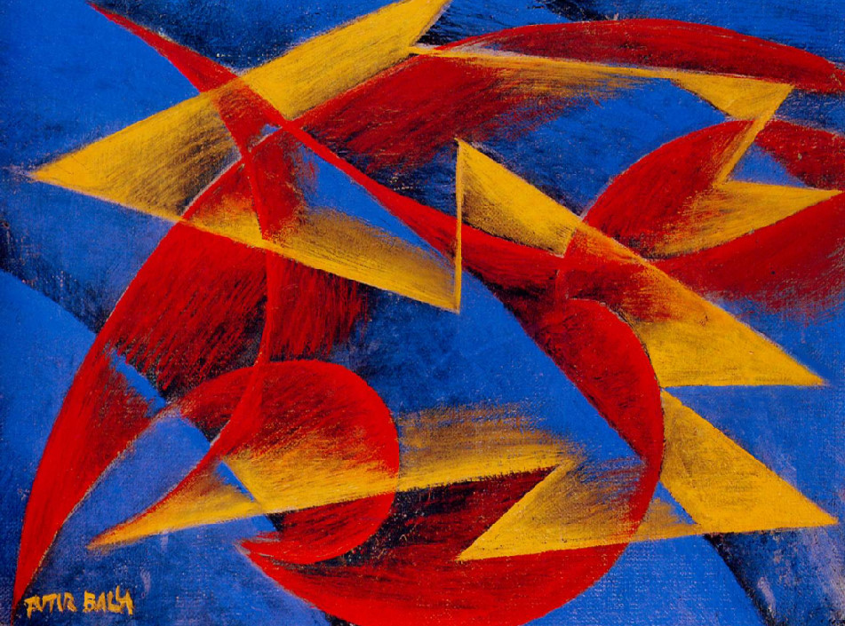 K881【意大利】贾科莫·巴拉Giacomo Balla绘画素材电子油画图库