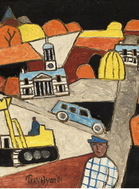 M687【英国】特里维扬（Julian Trevelyan ）绘画、版画网传图库