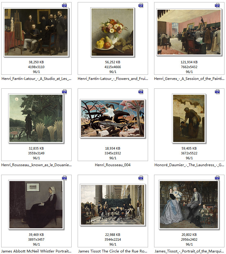 T548【法国】奥赛博物馆 Musée d'Orsay, Paris馆藏油画电