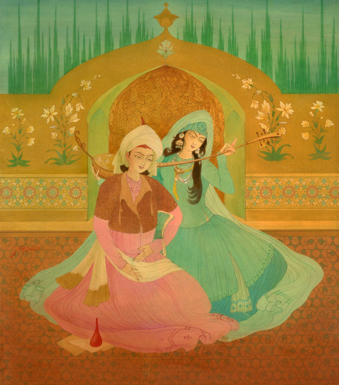 m812【巴基斯坦】(abdur rahman chughtai)绘画网传图库