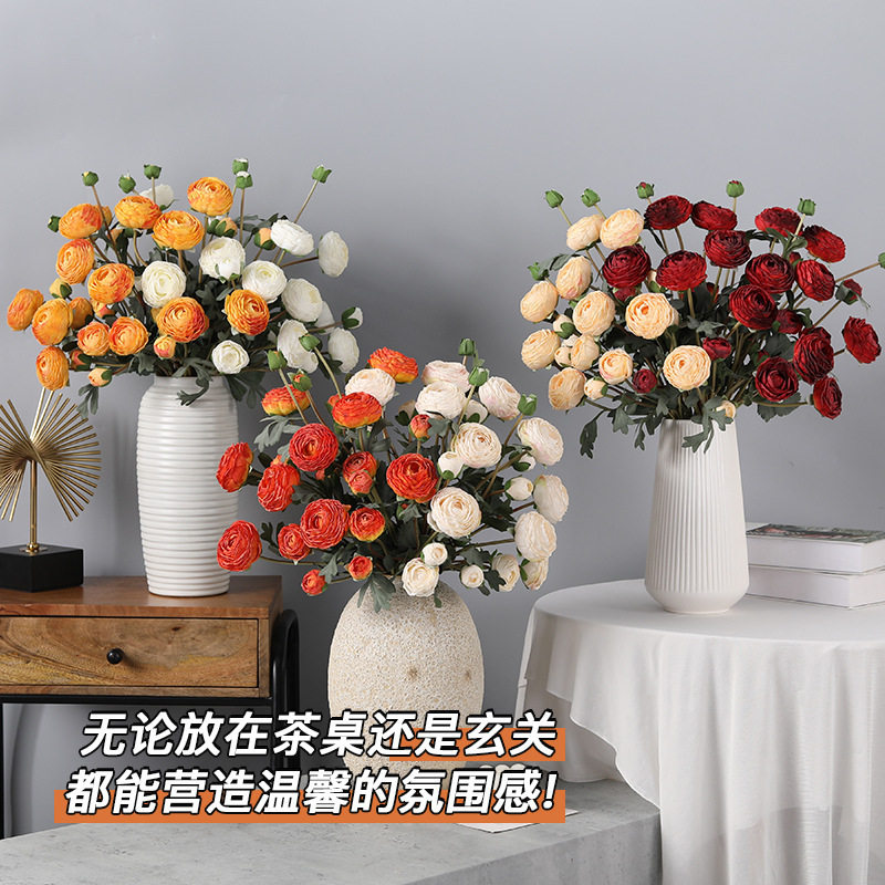 仿真花欧式露莲焦边千层