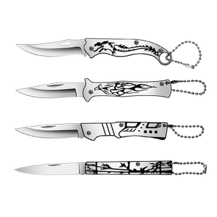 新款全钢折叠水果刀家用锋利高硬度小刀迷你随身拆快递刀钥匙扣刀