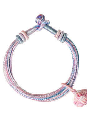 初岚端午节五彩绳五色线手编