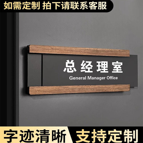 可更换式办公室科室牌亚克力