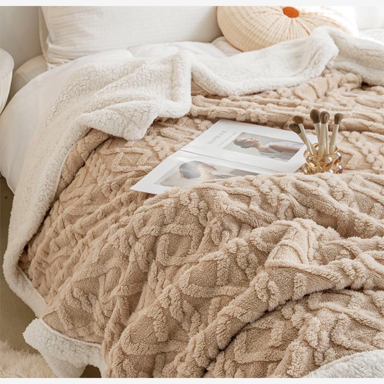 被子毛毯velthickwarmn