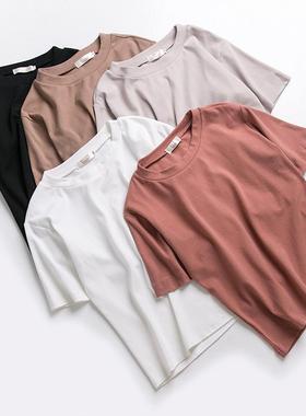 New T-shirts Women 2021 Vogue Vintage Tshirts Cotton Women O