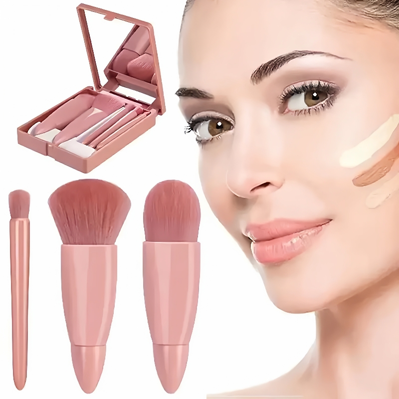 5pcs Travel Size Makeup Brushes Set Mini Makeup Brushes, Sma