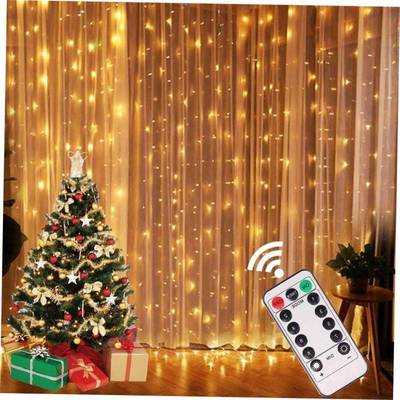 Christmas Lights Curtain Garland Merry Christmas Decorations
