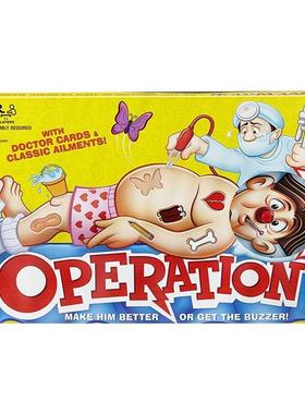 Classic Operation Game NEW Action 手术游戏 红色版 英文桌游