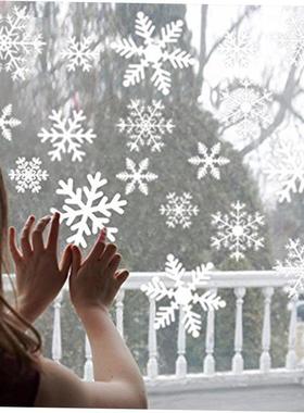 Christmas decoration Snowflake Stickers Red And White Snowfl