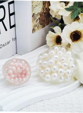 Squshy Pearl Fdget nose Toy sLQXHU8queeze sound Stress ball