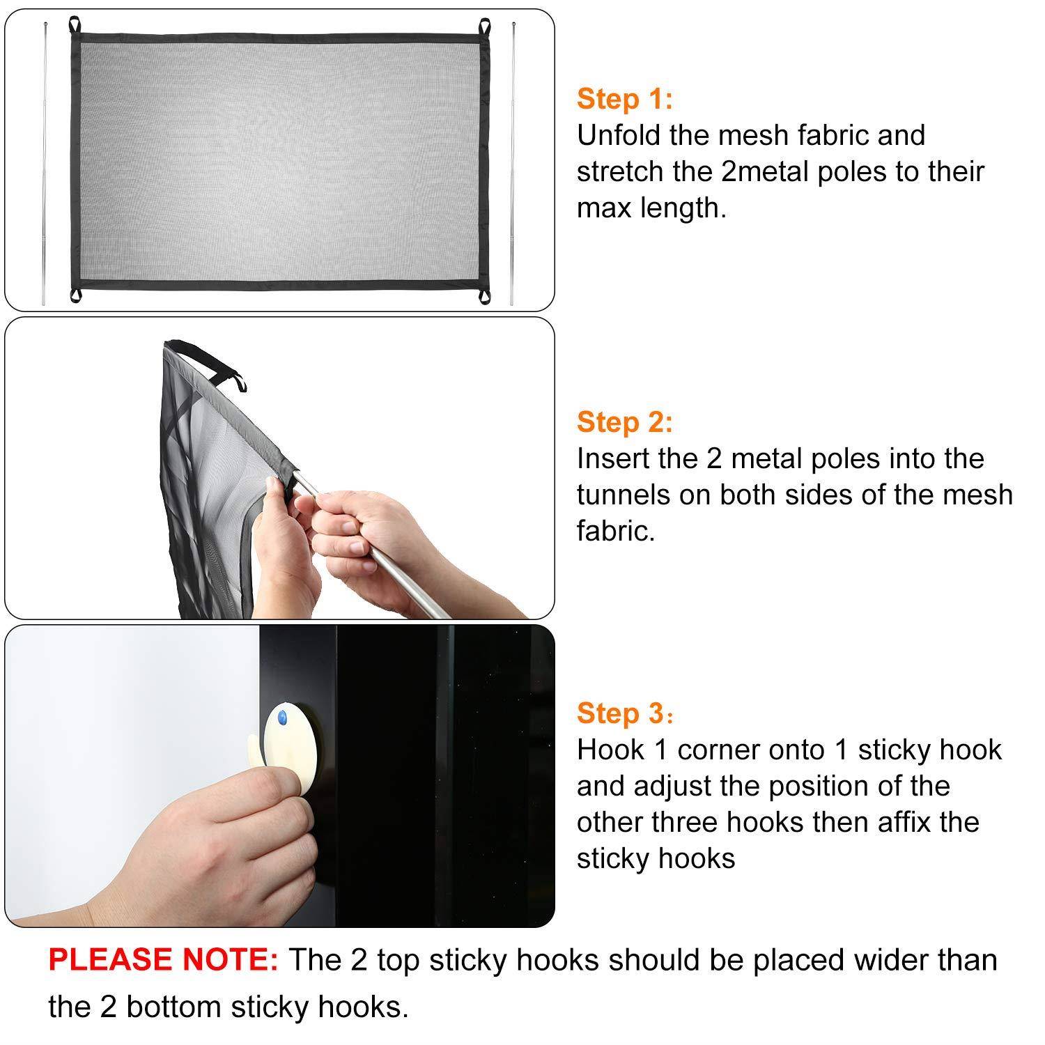 Dog Gate Ingenious Mesh Dog Fence For Indoor and Outdoor BKS