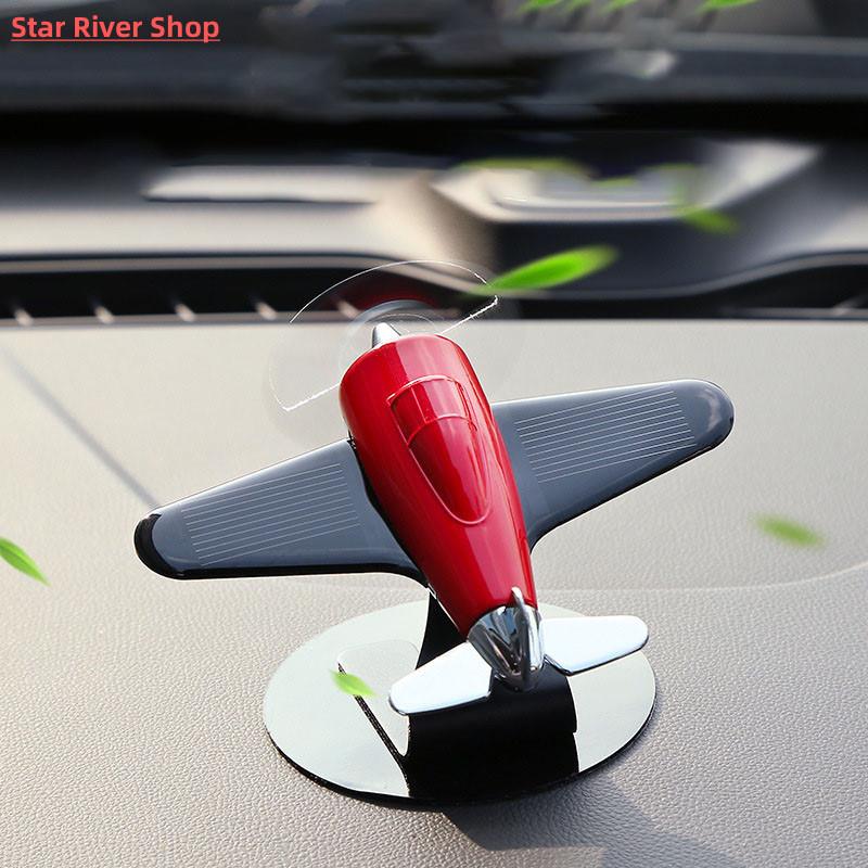 Car interior accessories solar airplane model center console