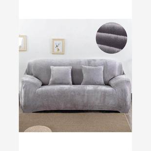 Plush fabirc Sofa cover 1/2/3/4 seater thick Slipcover couch