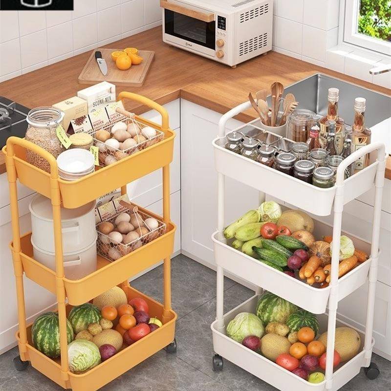 Trolley, kitchen rack,vegetabNYbMiy3Hle basket, toilet stora