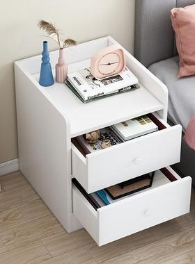 Mini Bedside Table Ultra Narrow Rounded Corner Locker