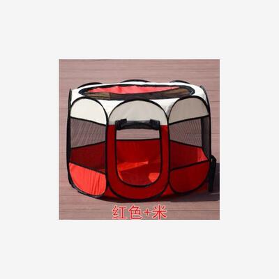 Portable Folding Pet Tent Dog House Octagonal Cage Cat Tent