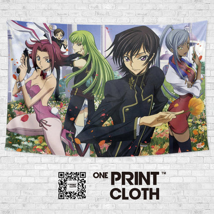 Code Geass反叛的鲁路修性感少女魔女CC周边装饰背景墙布海报挂布