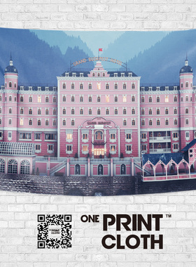 布达佩斯大饭店Budapest电影周边海报定制装饰画布背景布挂毯挂布