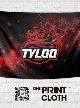 CSGO天禄TYLOO战队海报FPS电竞周边定制海报装饰背景墙布挂布挂毯