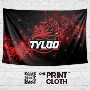 CSGO天禄TYLOO战队海报FPS电竞周边定制海报装饰背景墙布挂布挂毯