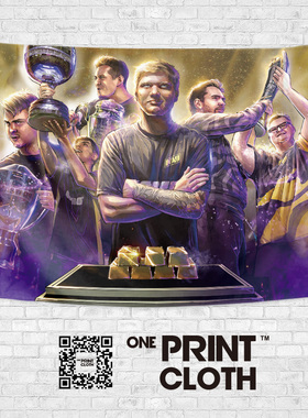 s1mple简单男孩Navi应援周边写真宿舍装饰画背景墙布海报挂布挂毯