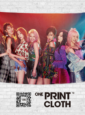 SNSD少女时代粉丝应援周边同款写真大幅周边装饰画海报挂布背景布