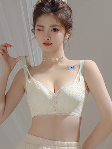 内衣女大胸显小薄款夏季天调整型收副乳防下垂全罩杯无钢圈文胸罩