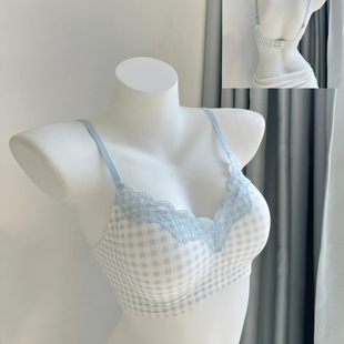 凉感无痕内衣女夏薄款 透气小胸聚拢收副乳防下垂固定杯舒适文胸罩