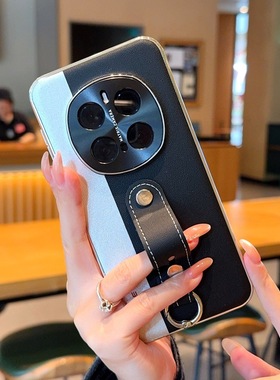 适用荣耀magic8手机壳mgaic8pro素皮majic6至臻版m7rsr腕带Honor魔术mg8BKQ-AN00支架AN10男PTP女BVL外壳AN20