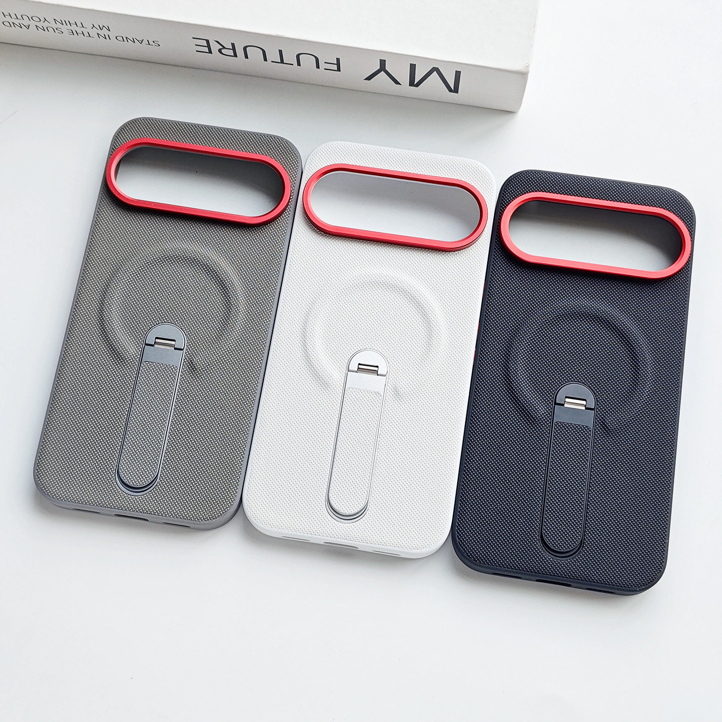 适用谷歌pixel11proxl手机壳带支架Googlepixel10porxl镜头撞色proxi全包边防摔pixel9a硅胶软壳磁吸素皮后壳