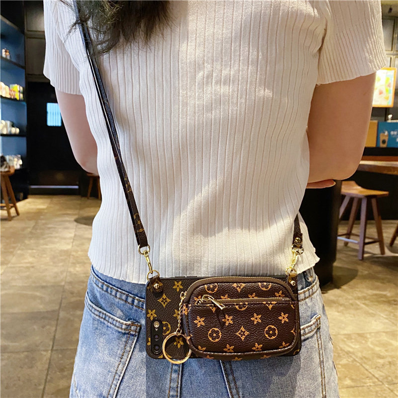 OPPOR系列仿皮零钱包斜挎绳便携