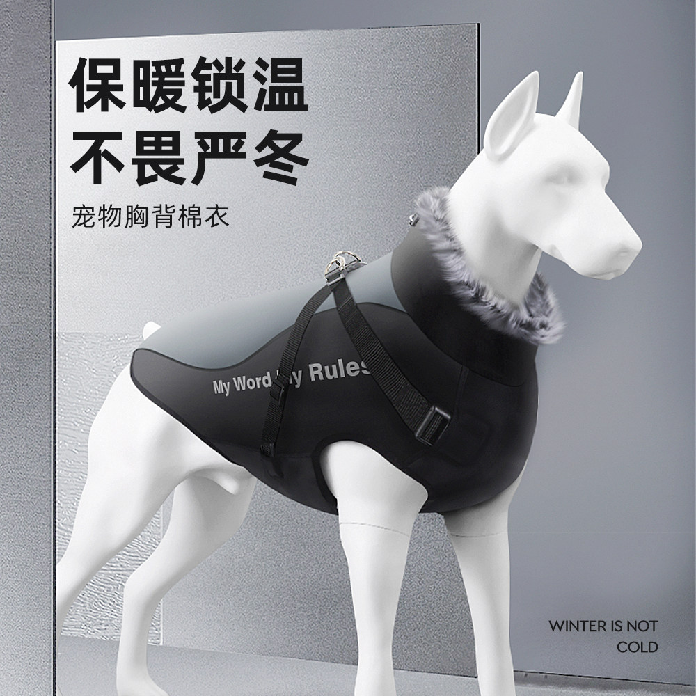 莘语果狗羽绒面料狗衣服冬季