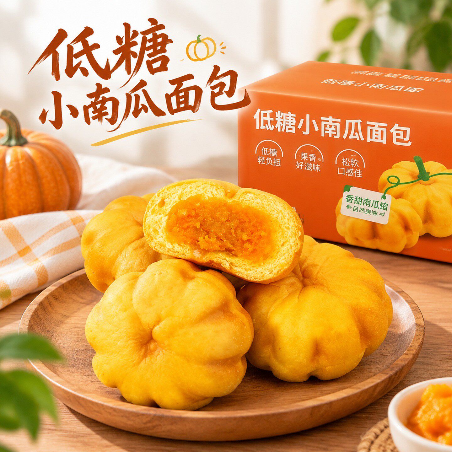面包南瓜整箱解馋休闲办公小零食