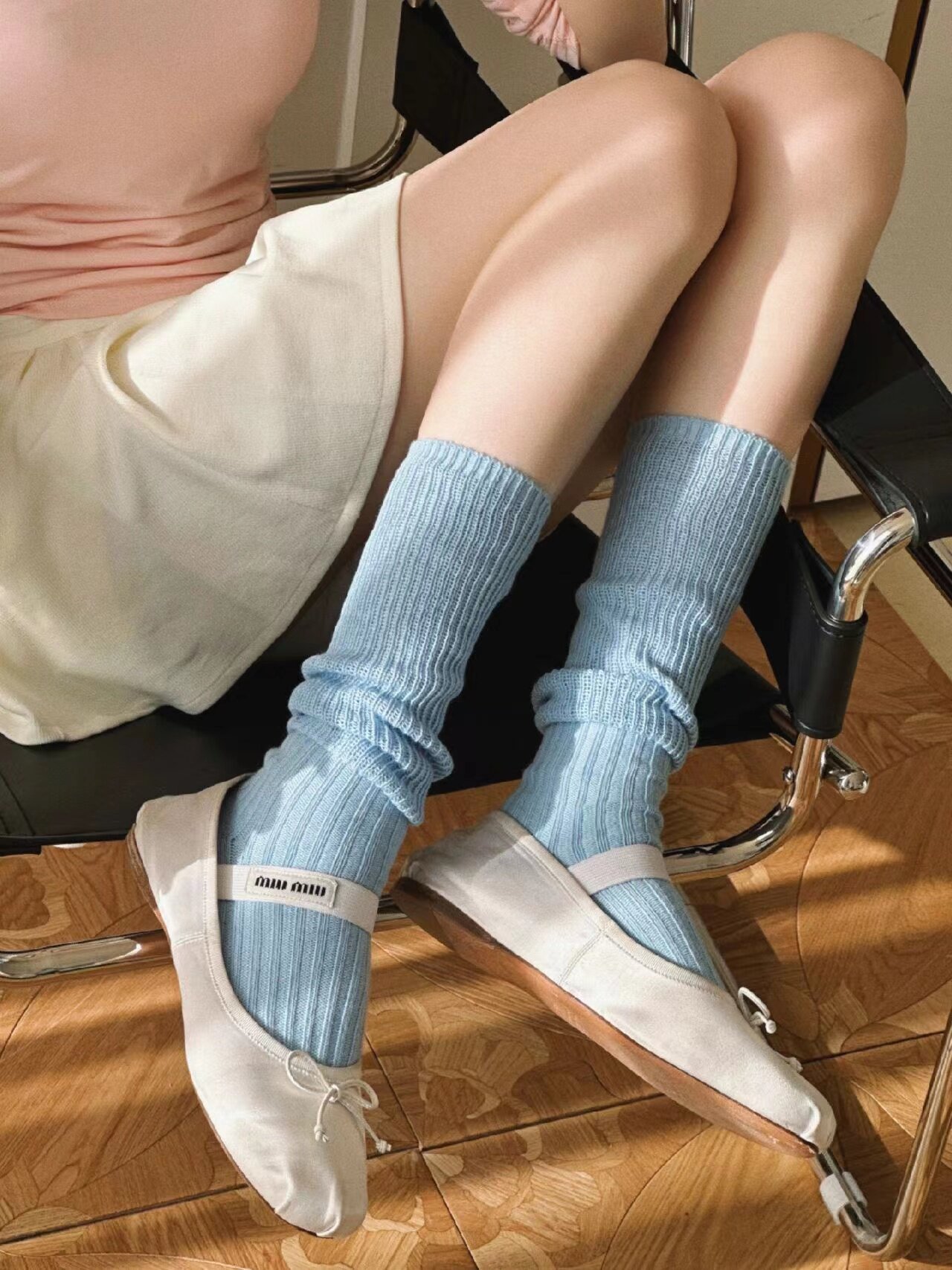 BUY A PAIR OF THESE NOW  WORTH IT | SUMMER NEW SIMPLE SOLID COLOR LOOSE MOUTH THICK LINE ALL-MATCH LONG PILE PILE SOCKS