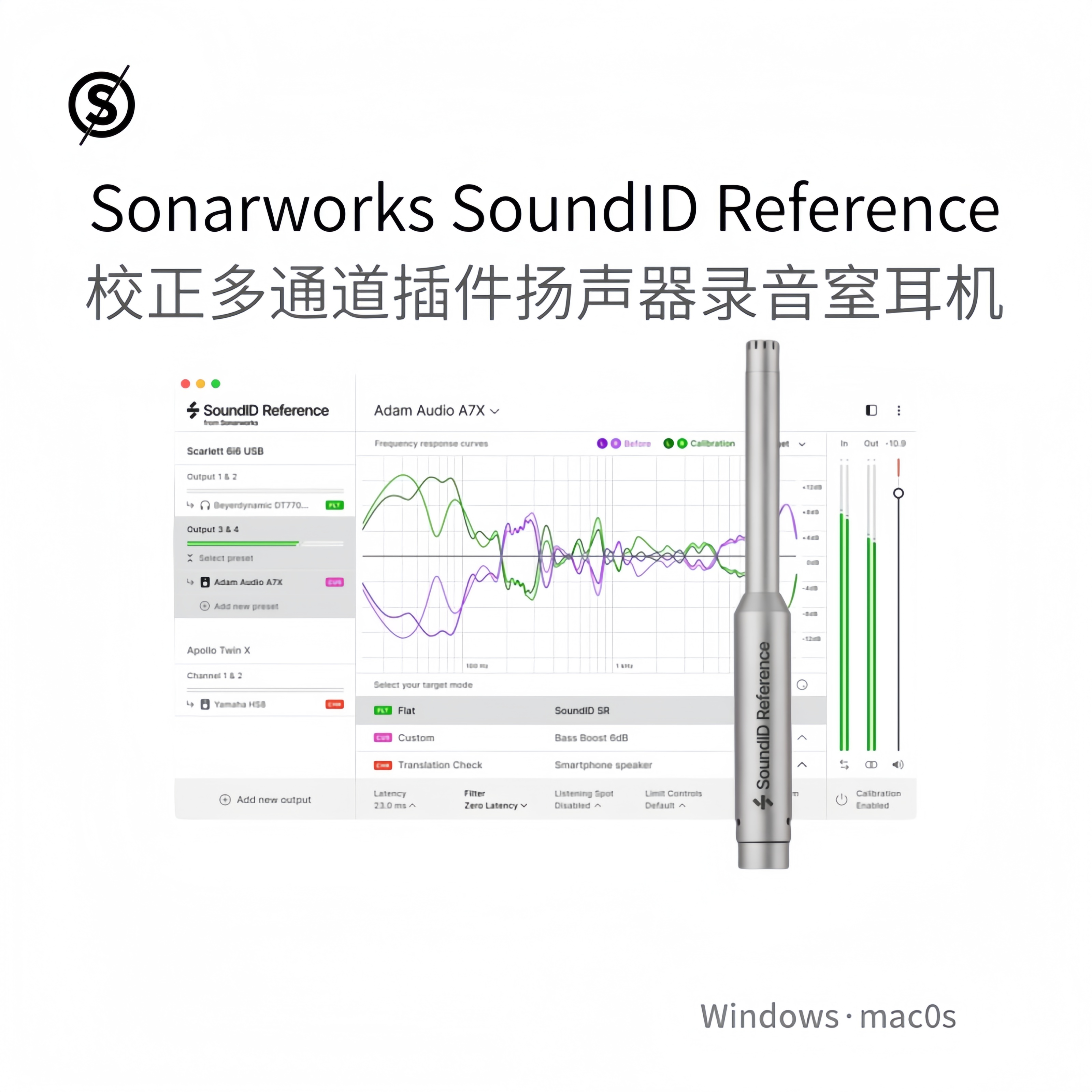 Sonarworks SoundID Reference 校准扬声器录音室耳机软件Win/Mac