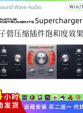 Supercharger GT 电子管压缩插件 饱和度控制 声音塑造效果Pc/Mac