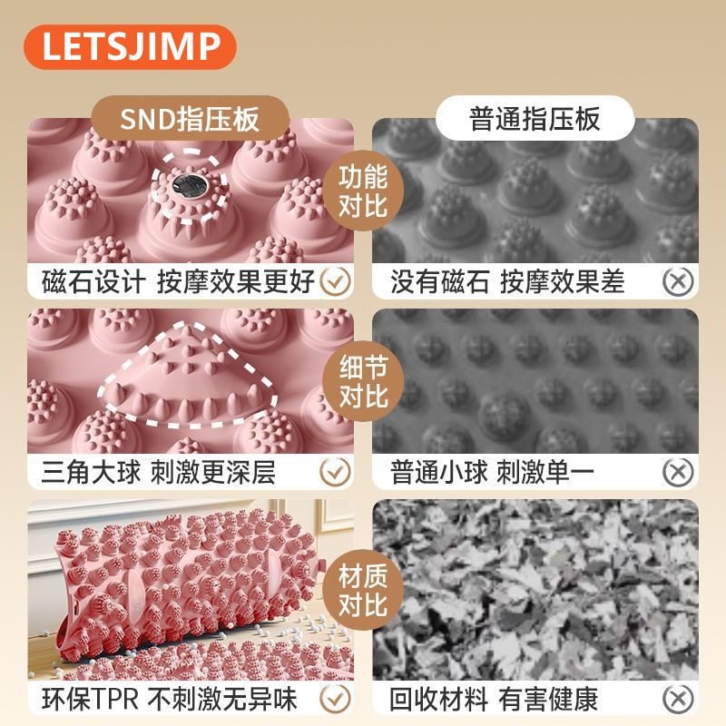 指压板加大加厚圆形超痛家用运动按摩趾压板舒筋活络足底按摩垫
