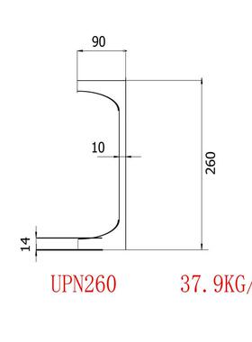 UPN欧标槽钢规格***加工价格欧标钢板SJR