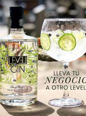 西班牙LEVEL GIN里伏尔优选金酒 优雅橙花和葡萄柚香气 杜松子酒