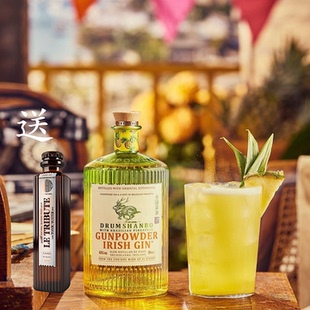 GIN鹿角兔火耀巴西菠萝金酒 GUNPOWDER 渐变瓶 爱尔兰DRUMSHANBO