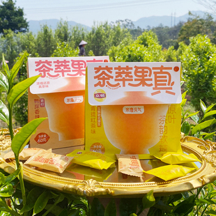 米唐元气立顿联名果味茶糖红茶鸭屎香青柠茶糖嚼着吃的茶