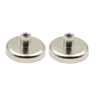 凸内螺纹锅磁螺柱内牙圆形强力磁铁钢套防撞高强力吸铁石强磁吸盘