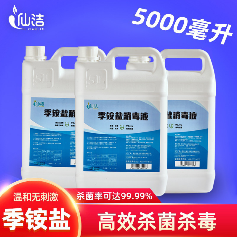 防疫专用复合双链季铵盐消毒液5l衣物环境家多用途杀菌消毒水免洗