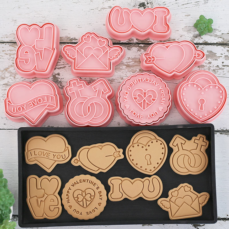 爱心情人节卡通饼干模具烘焙工具