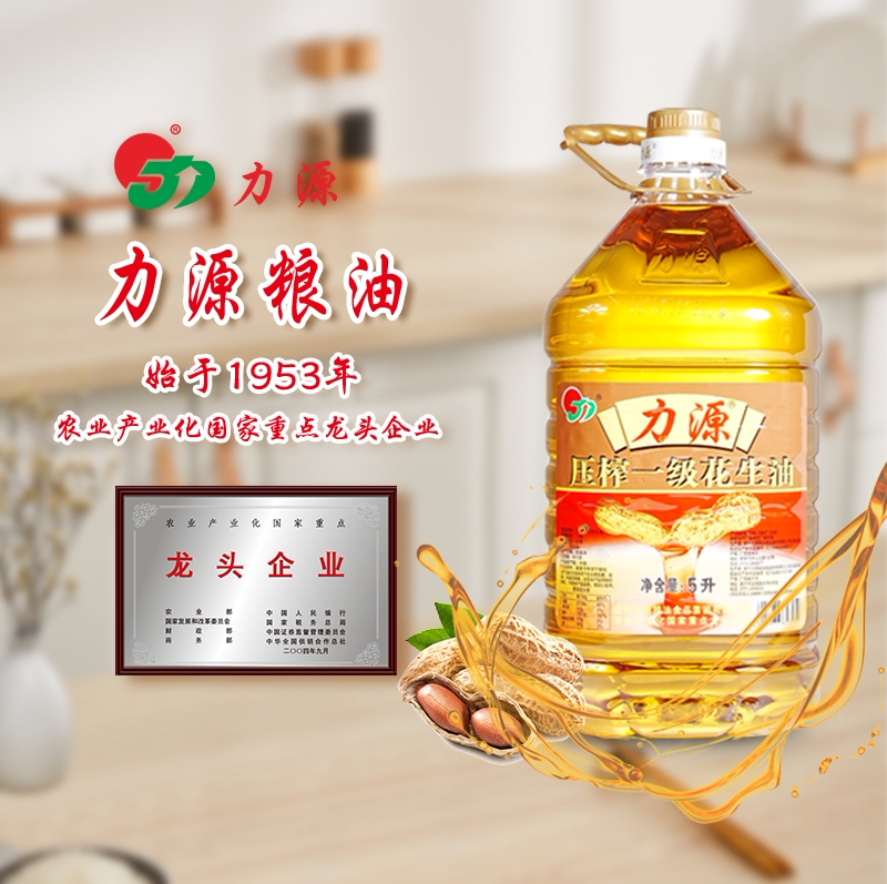 力源炒菜山东家庭装广西花生油