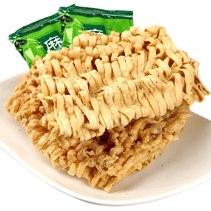 麻叶干吃面空心方便面芝麻叶特产儿时味道即食干脆面整箱包邮干粮
