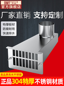304不锈钢侧入式 雨水斗87型侧排落水斗墙排女儿斗侧墙接水斗地漏